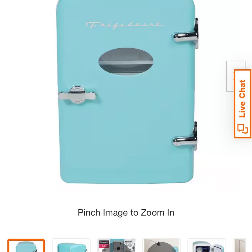 Frigidaire Blue Mini Fridge for Kids